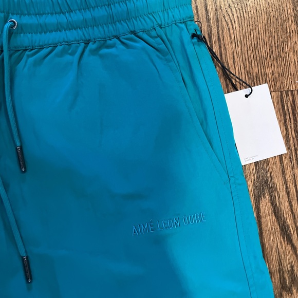 Aime Leon Dore Teal Track Pants Brand New - Picture 2 of 6